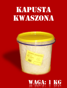 Kapusta Kwaszona 1kg Wiaderko